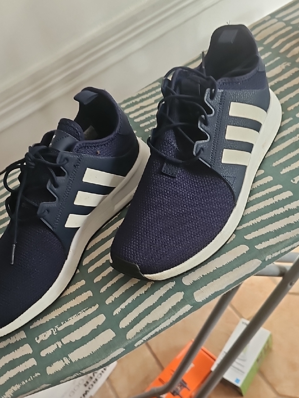 adidas Navy and White Men’s Casual Sneakers